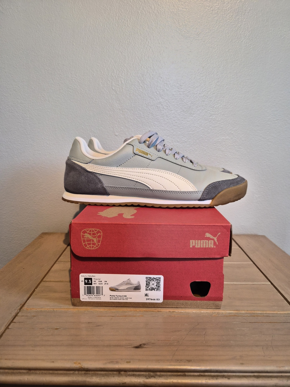 PUMA Turino II Men’s Gray Suede & Leather Runner - Classic Casual